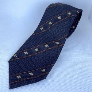 Gucci Stripe Bee Tie